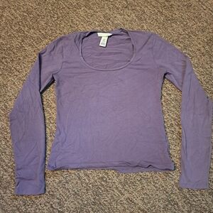 Women's Purple Long Sleeve Top